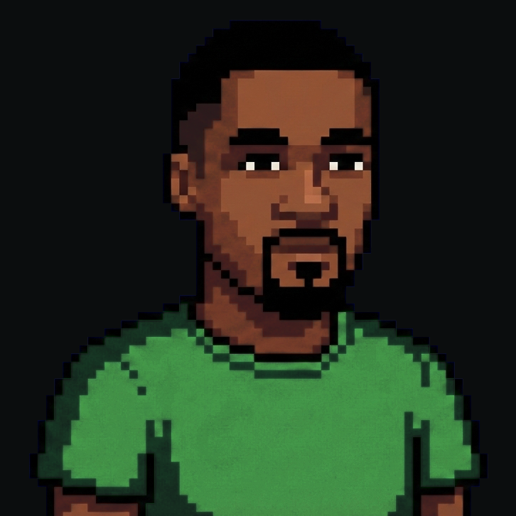 Pixel-art portrait of Adefila Abdulmuiz